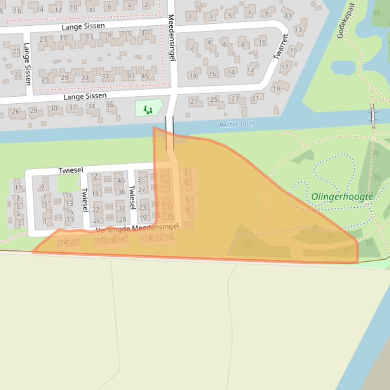 Kaart van postcodegebied 9903GE.