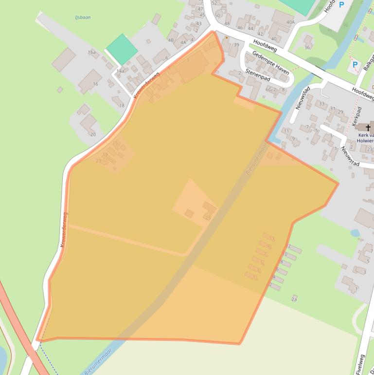 Kaart van postcodegebied 9905PL.