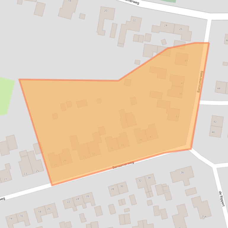 Kaart van postcodegebied 9905PP.