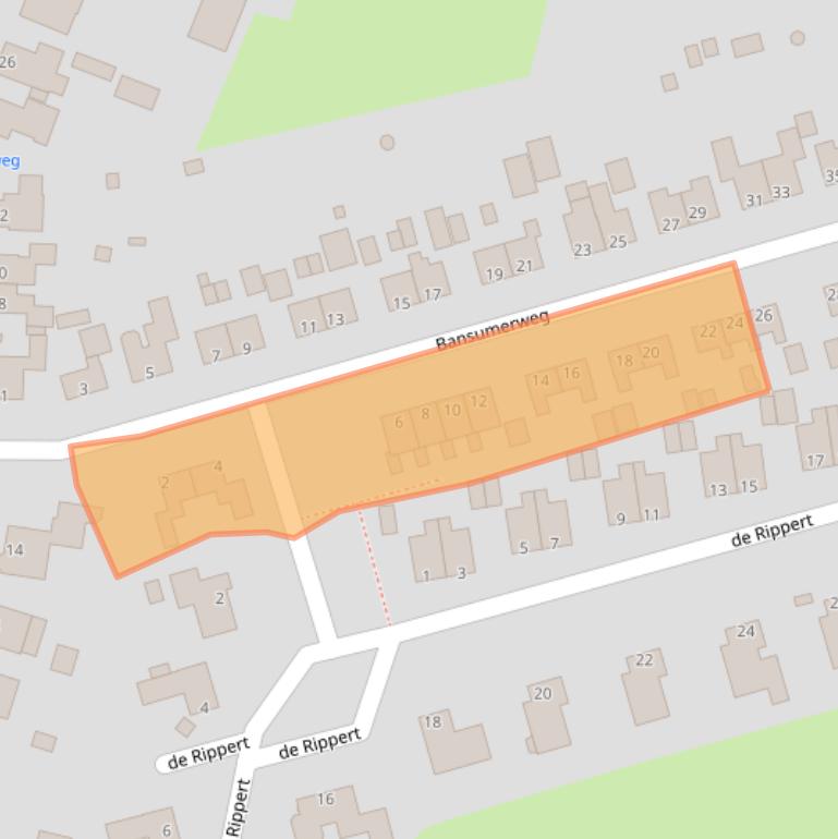 Kaart van postcodegebied 9905PR.