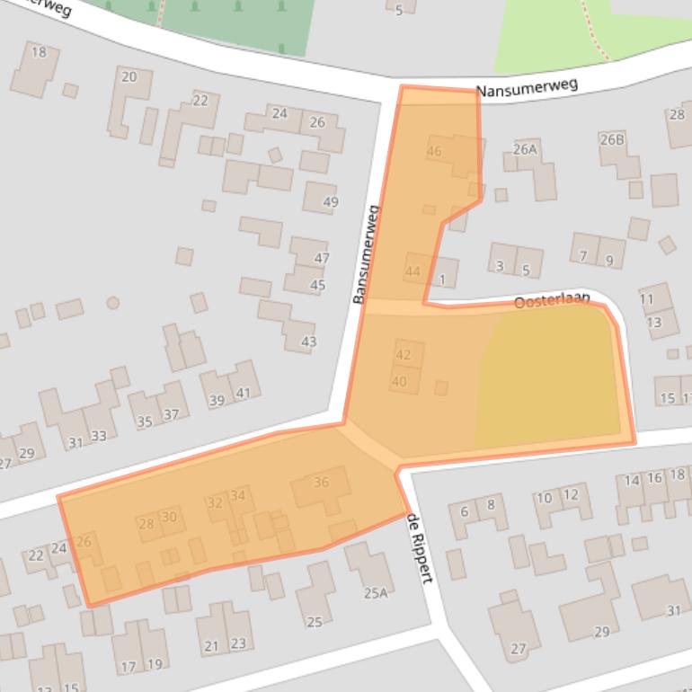 Kaart van postcodegebied 9905PS.