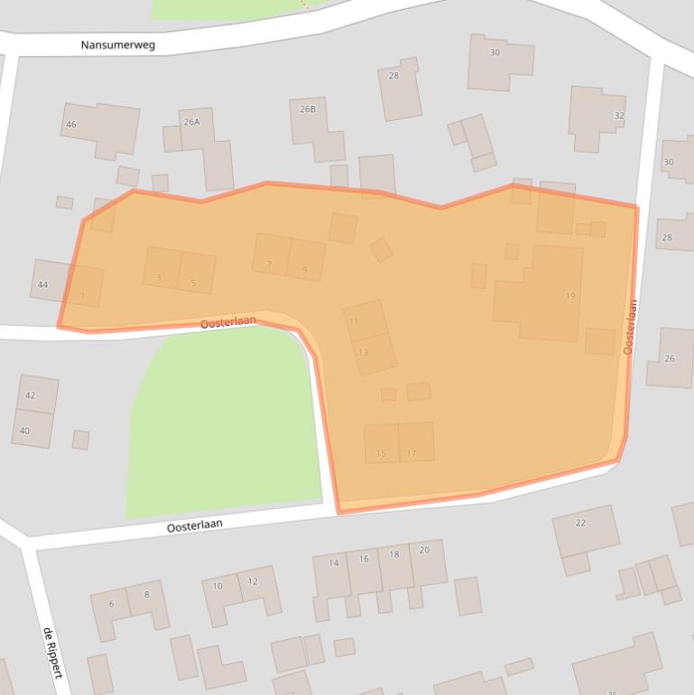 Kaart van postcodegebied 9905PX.