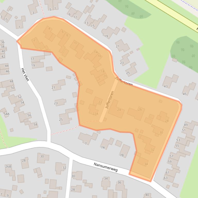 Kaart van postcodegebied 9905RK.