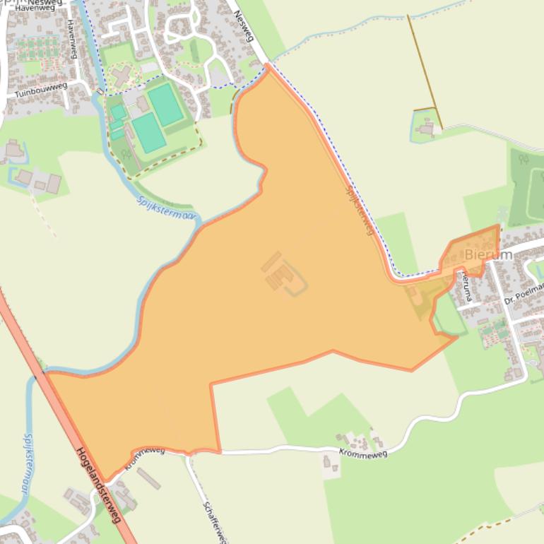 Kaart van postcodegebied 9906PA.