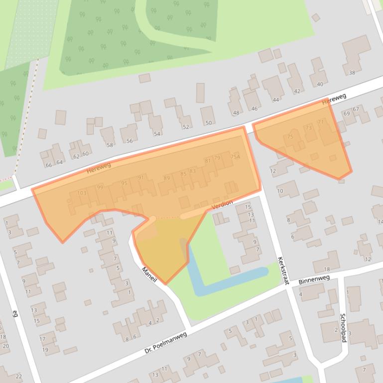 Kaart van postcodegebied 9906PD.