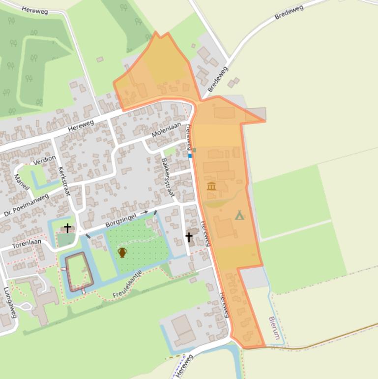 Kaart van postcodegebied 9906PE.