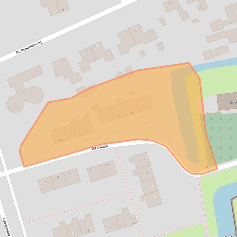 Kaart van postcodegebied 9906PN.