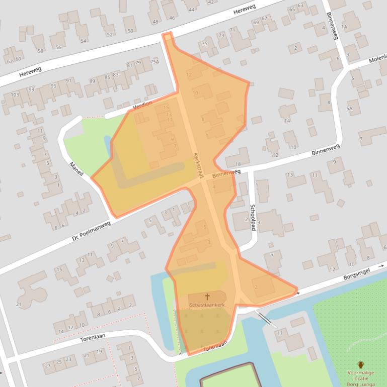 Kaart van postcodegebied 9906PP.