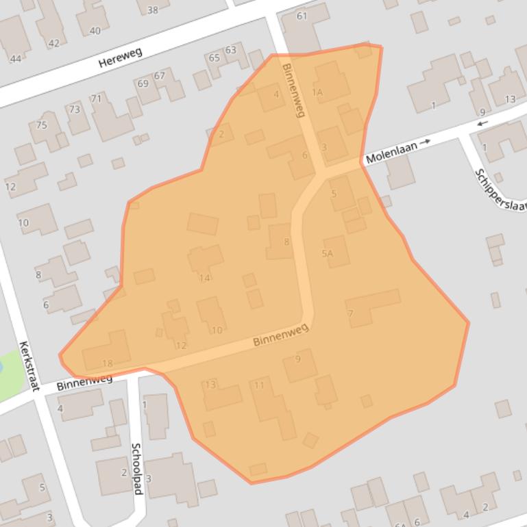 Kaart van postcodegebied 9906PR.