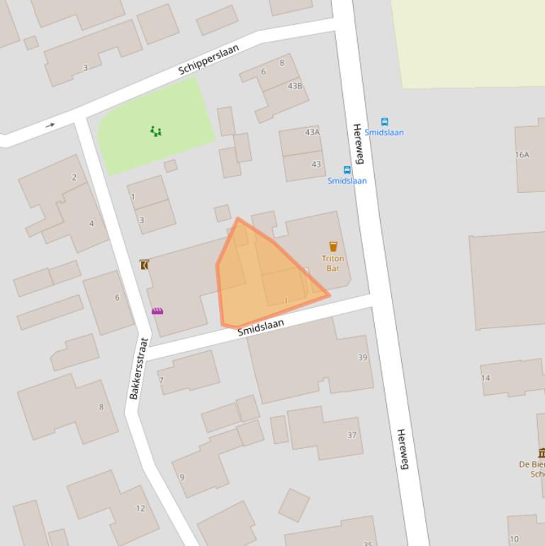 Kaart van postcodegebied 9906PW.