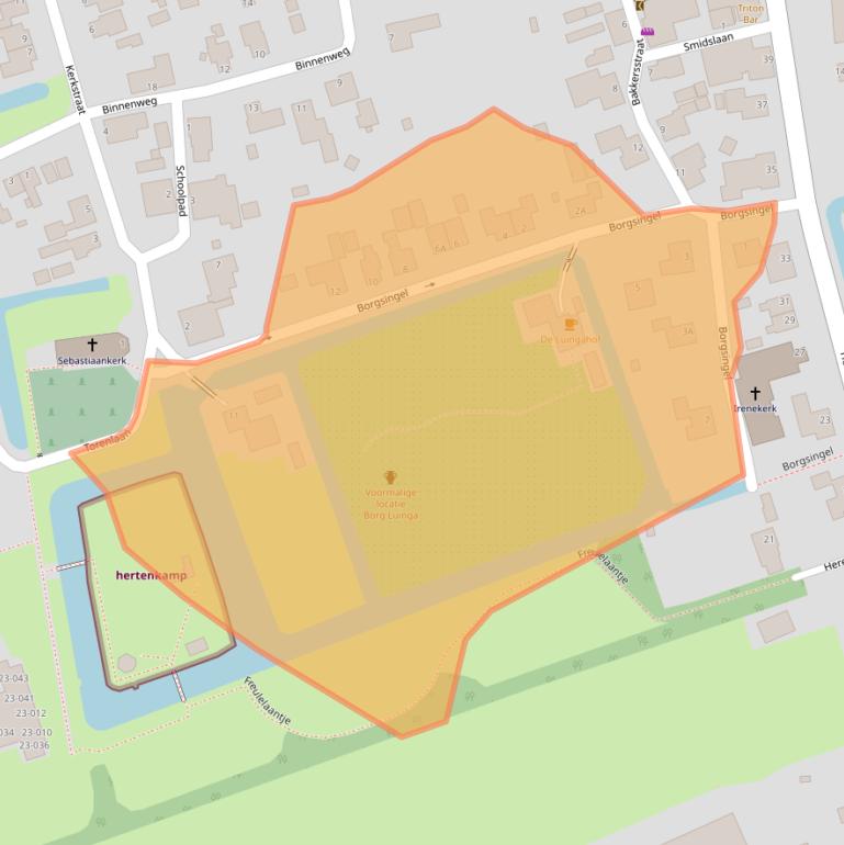 Kaart van postcodegebied 9906PZ.