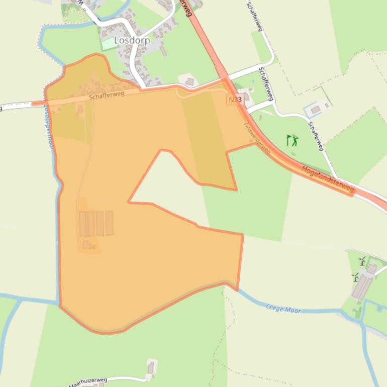 Kaart van postcodegebied 9907PE.