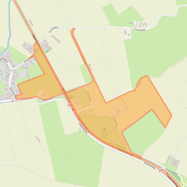 Kaart van postcodegebied 9907TA.