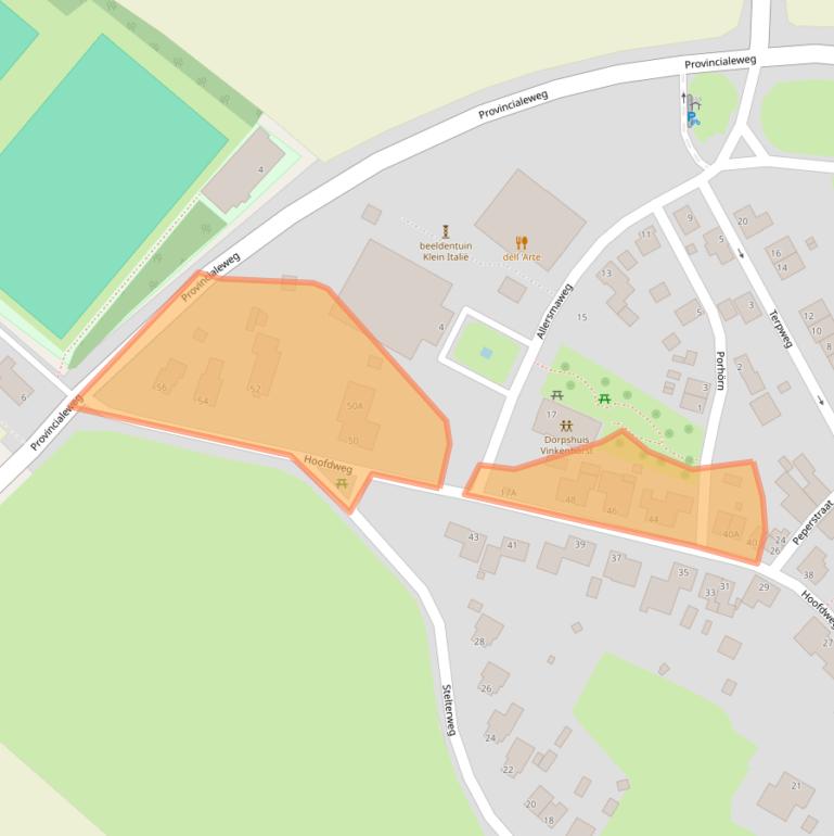 Kaart van postcodegebied 9908PC.