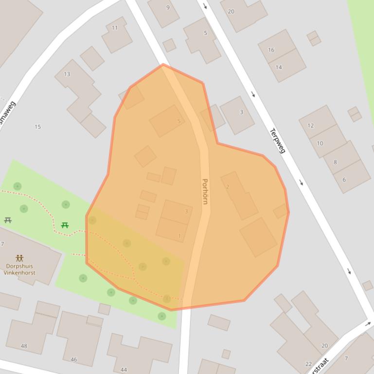 Kaart van postcodegebied 9908PH.