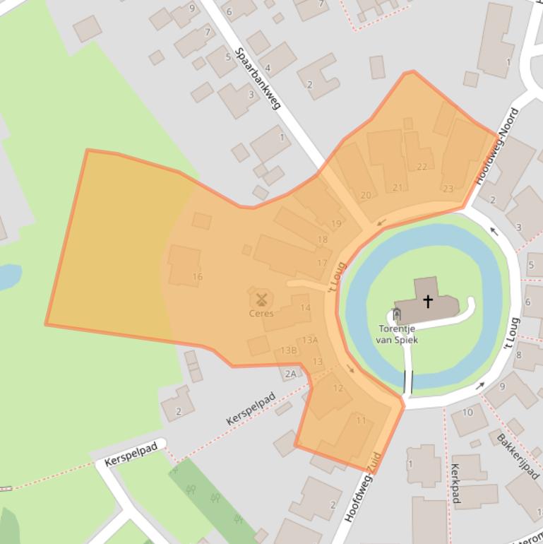 Kaart van postcodegebied 9909AB.