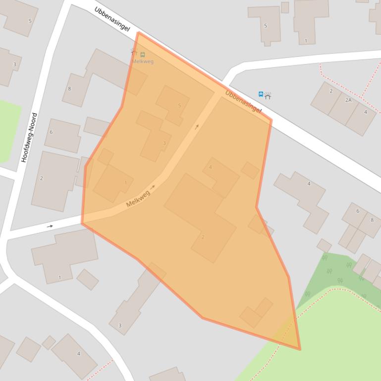 Kaart van postcodegebied 9909AL.