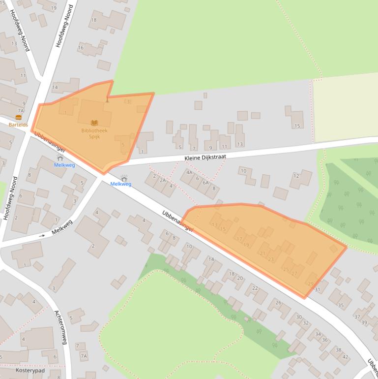 Kaart van postcodegebied 9909AM.