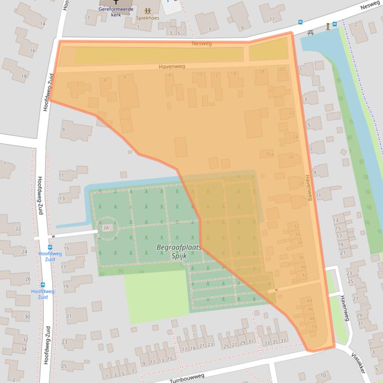 Kaart van postcodegebied 9909AZ.