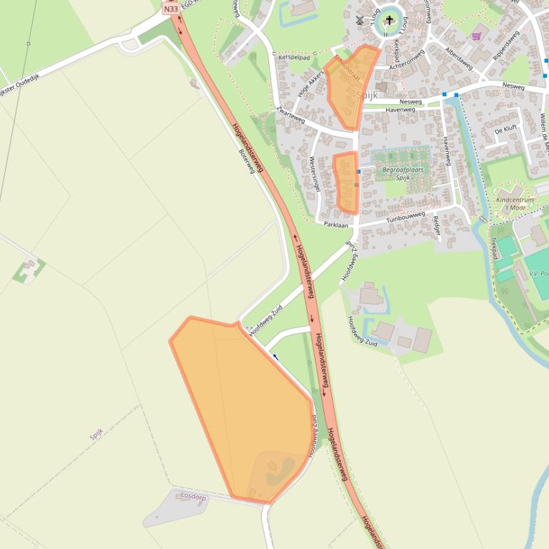 Kaart van postcodegebied 9909BB.