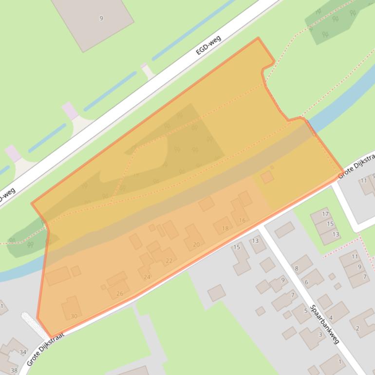 Kaart van postcodegebied 9909BL.