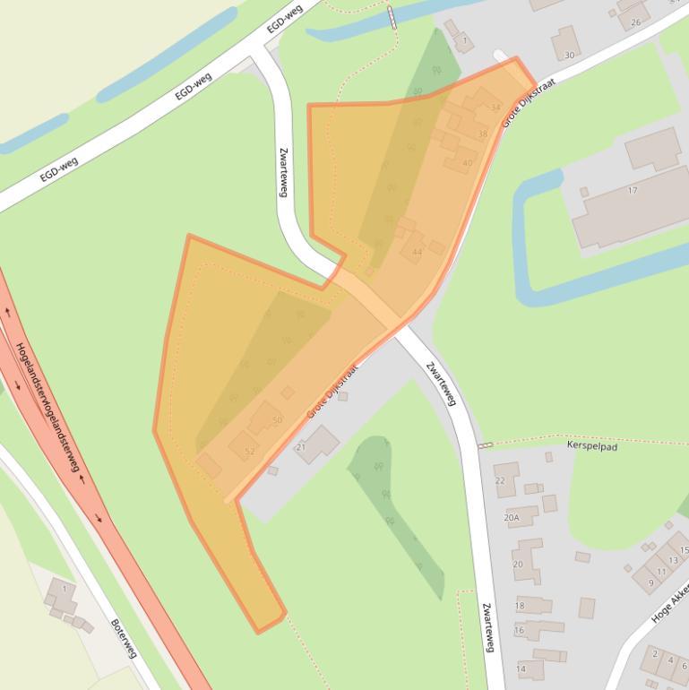 Kaart van postcodegebied 9909BM.