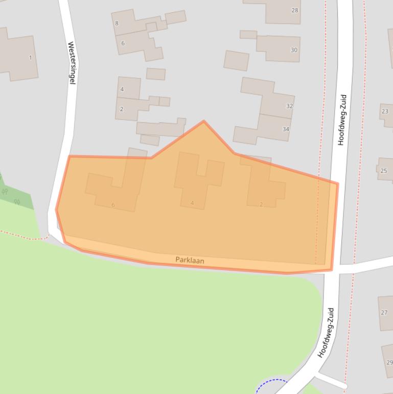 Kaart van postcodegebied 9909BS.