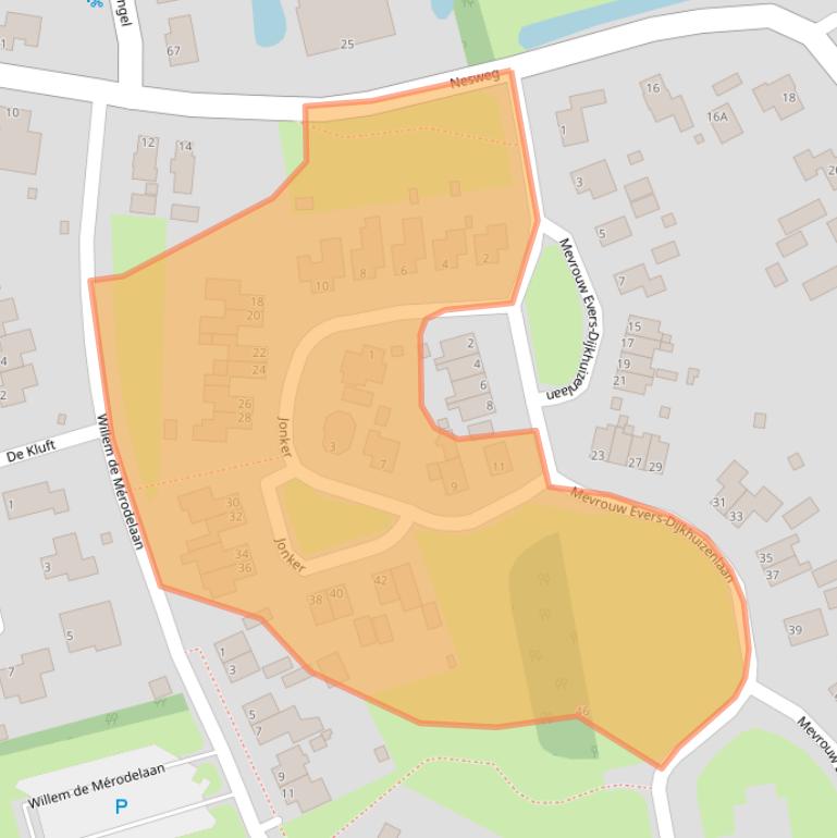 Kaart van postcodegebied 9909CB.