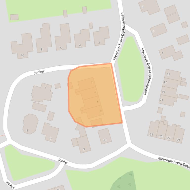 Kaart van postcodegebied 9909EC.