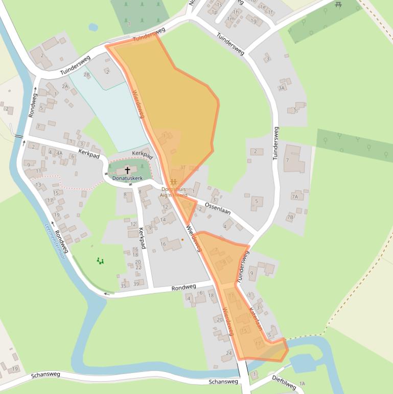 Kaart van postcodegebied 9912PC.