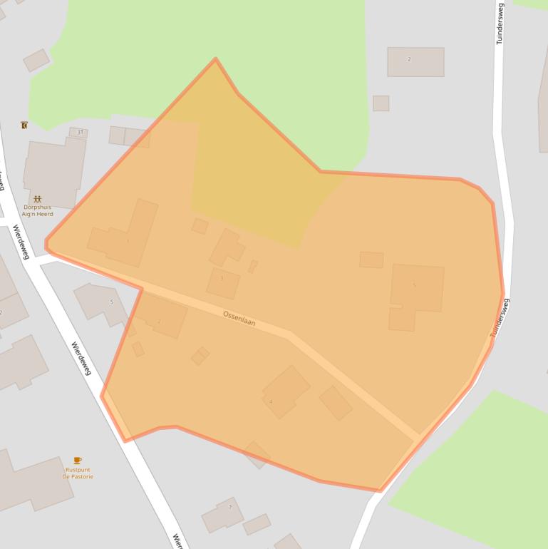 Kaart van postcodegebied 9912PE.