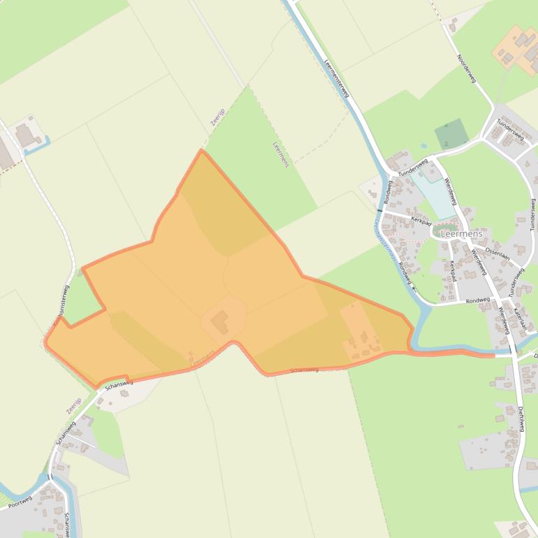 Kaart van postcodegebied 9912TB.