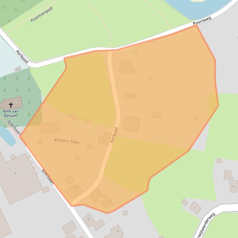 Kaart van postcodegebied 9913PD.