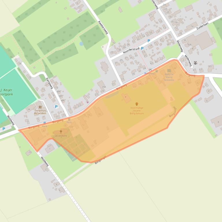 Kaart van postcodegebied 9914PG.