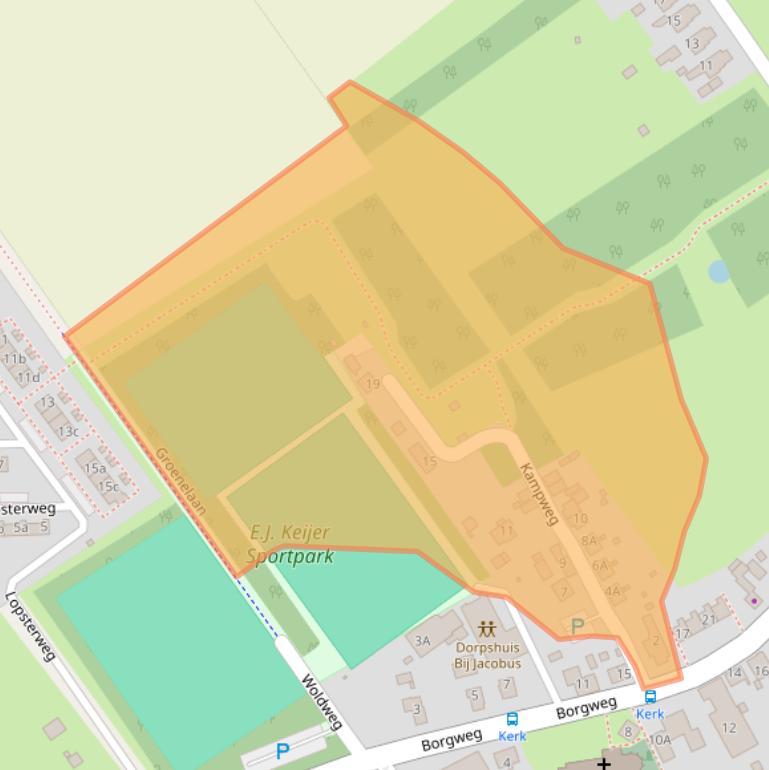 Kaart van postcodegebied 9914PJ.