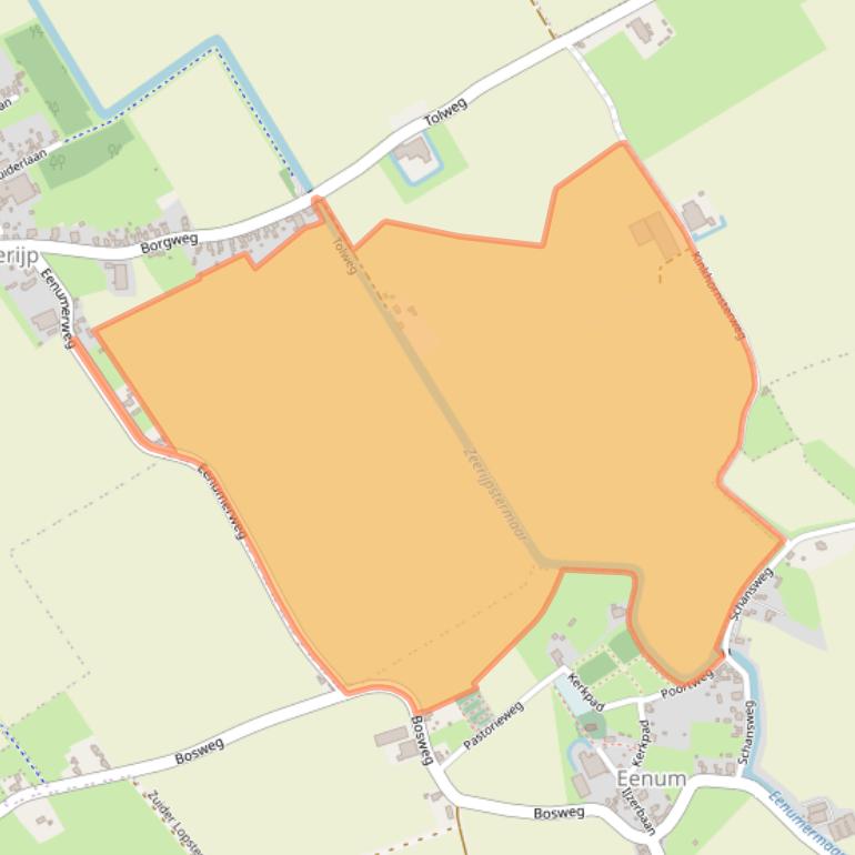 Kaart van postcodegebied 9914PV.