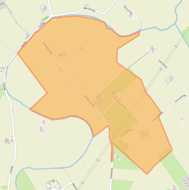Kaart van postcodegebied 9914TJ.