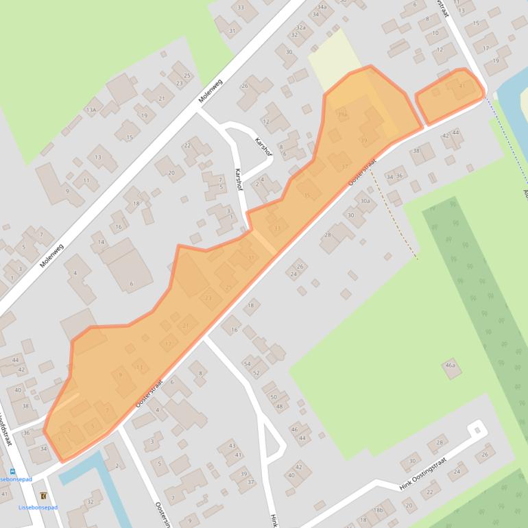 Kaart van postcodegebied 9915PN.