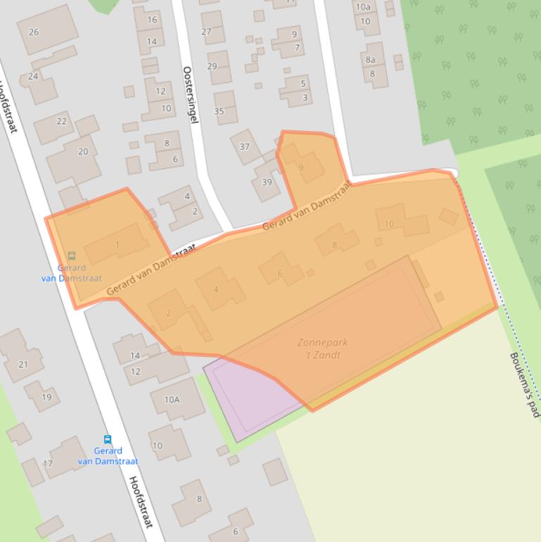 Kaart van postcodegebied 9915PV.