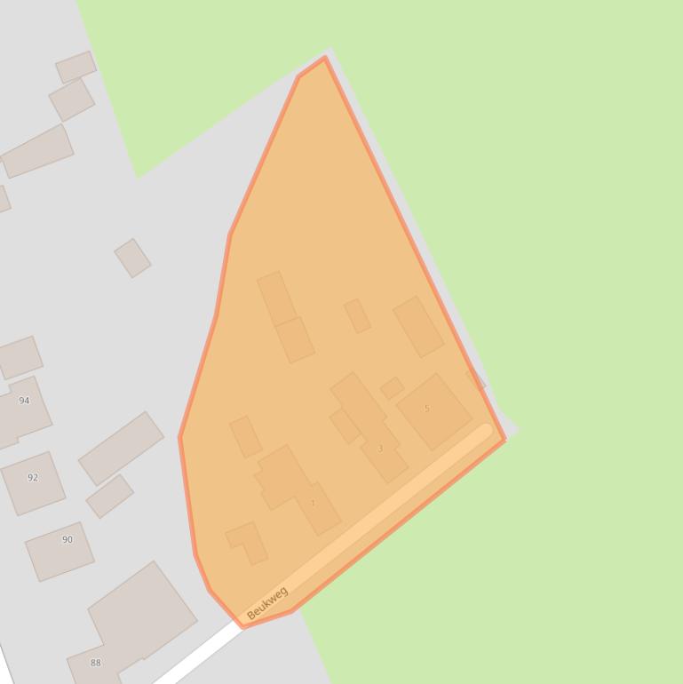 Kaart van postcodegebied 9915RA.