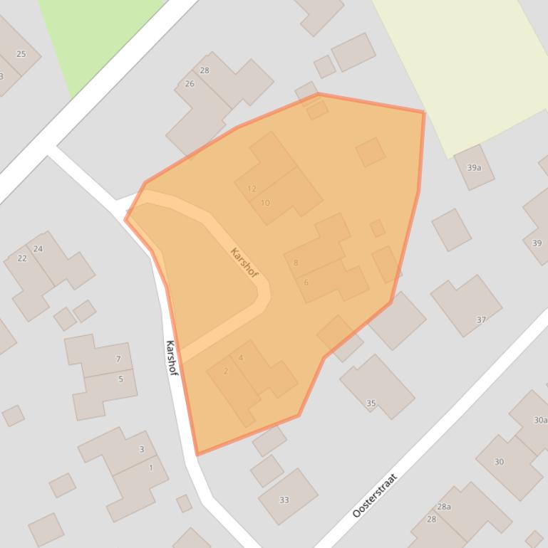 Kaart van postcodegebied 9915RD.