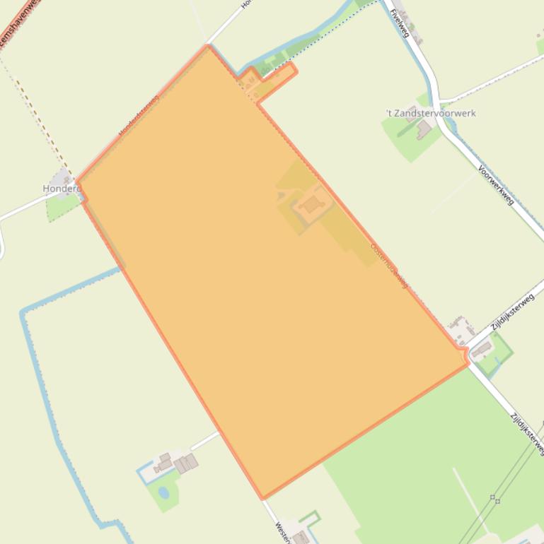 Kaart van postcodegebied 9915TC.