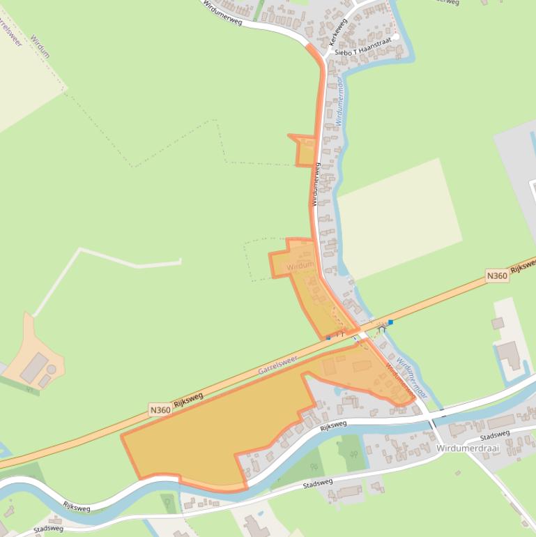 Kaart van postcodegebied 9917PE.