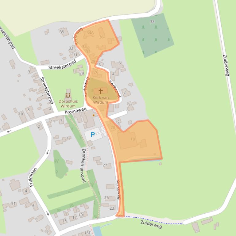 Kaart van postcodegebied 9917PJ.