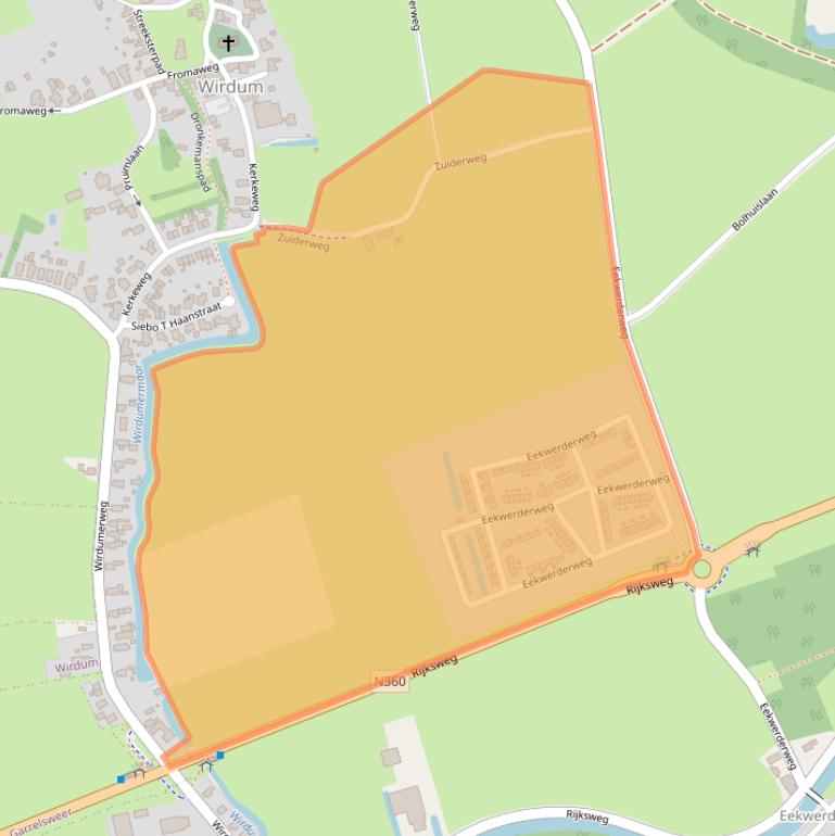 Kaart van postcodegebied 9917PN.