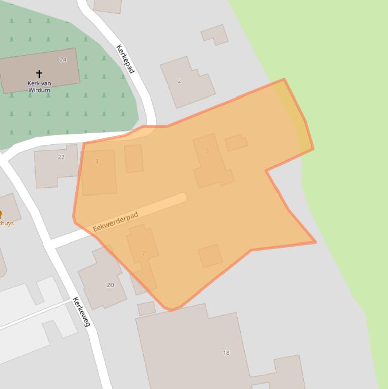 Kaart van postcodegebied 9917PP.