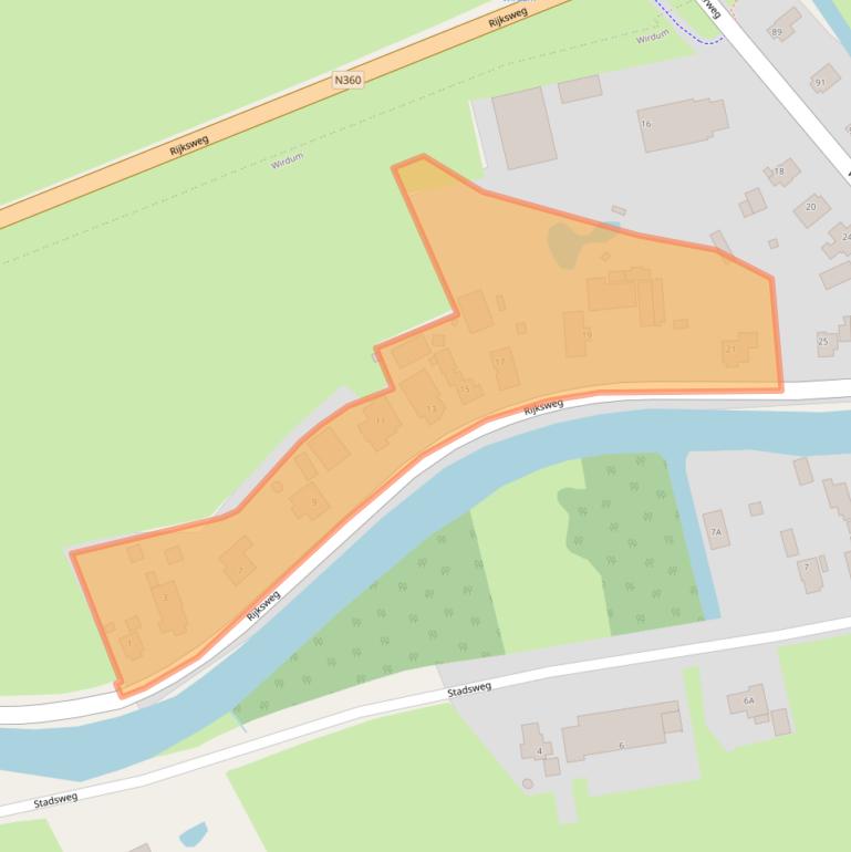 Kaart van postcodegebied 9917PS.