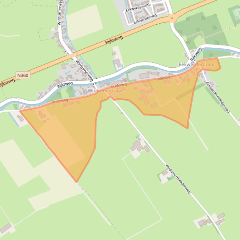 Kaart van postcodegebied 9917PW.