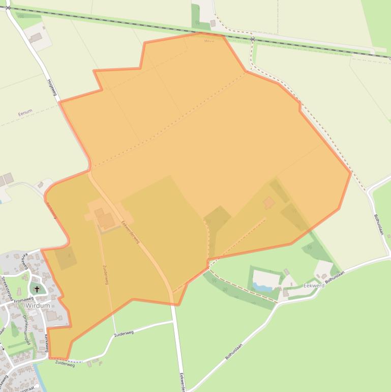 Kaart van postcodegebied 9917TC.