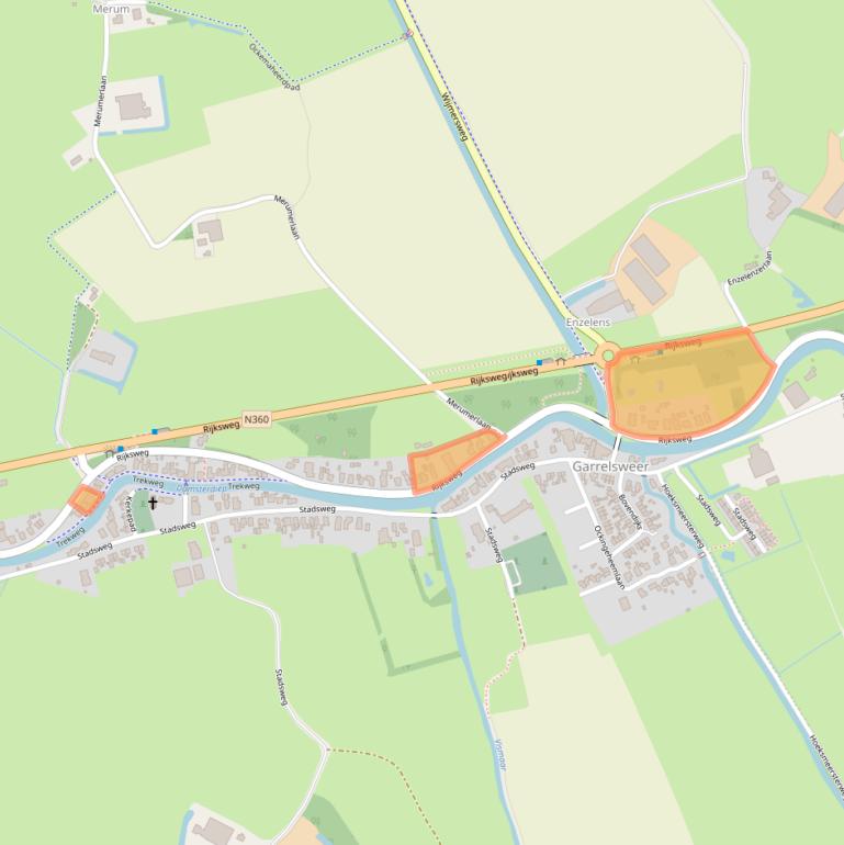 Kaart van postcodegebied 9918PD.